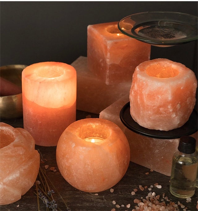 Lotus flower salt lamp hot sale